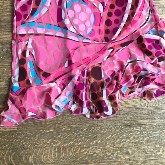 Hot Donna Psychedelic Pink Print Dress - Picture 2 of 6